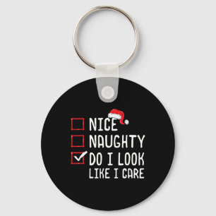 Mooi stout, ik zie eruit alsof ik de kerstlijst zo sleutelhanger