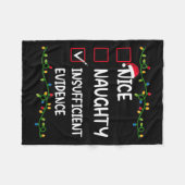 Mooi stout onvoldoende bewijs kerstmis fleece deken (Voorkant (Horizontaal))