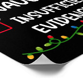 Mooi stout onvoldoende bewijs kerstmis poster (Hoek)