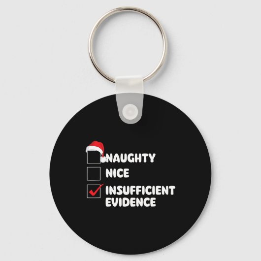 Mooi stout onvoldoende bewijs - Kerstmis Sleutelhanger (Voorkant)