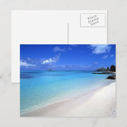 Mooi strand briefkaart (Voorkant / Achterkant)