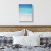 Mooi strand | Foto van Turks- en Caicoseilanden Canvas Afdruk (Insitu (Slaapkamer))