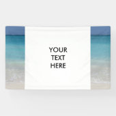 Mooi strand | Foto van Turks- en Caicoseilanden Spandoek (Horizontaal)