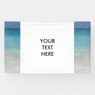 Mooi strand   Foto van Turks- en Caicoseilanden Spandoek