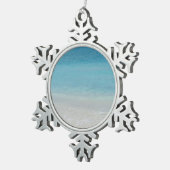 Mooi strand | Foto van Turks- en Caicoseilanden Tin Sneeuwvlok Ornament (Rechts)