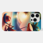 mooi strand iPhone hoesje (Achterkant horizontaal)