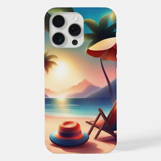 mooi strand iPhone hoesje (Achterkant)