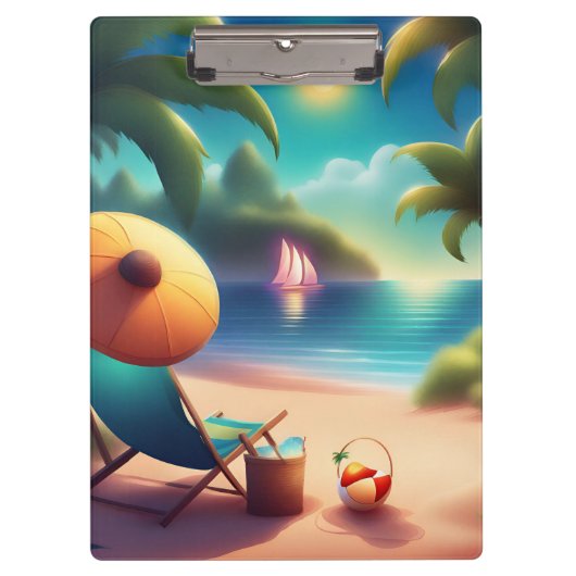 mooi strand klembord (Voorkant)