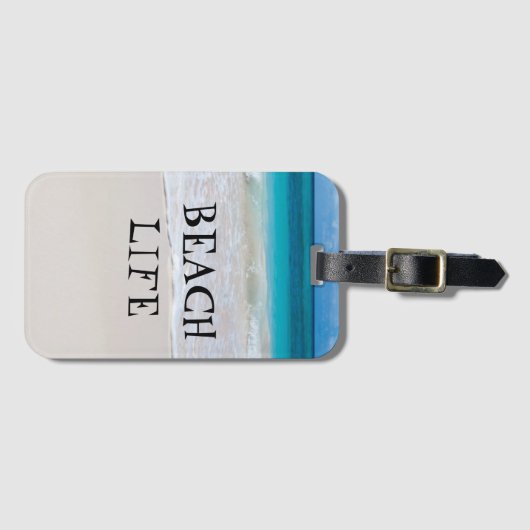 Mooi strand leven bagagelabel (Voorkant (horizontaal))