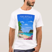 Mooi strand Mauritius Actief T-shirt (Voorkant)