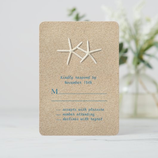 Mooi strand RSVP (Staand voorkant)