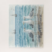 Mooi strand Seagulls Ocean vakantie pensioen Legpuzzel (Verticaal)
