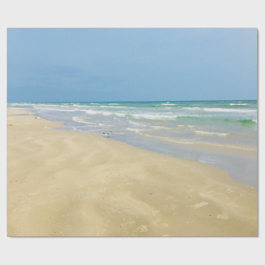 Mooi strand Seaside Cadeaupapier (Vlak)