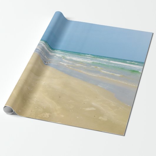 Mooi strand Seaside Cadeaupapier (Uitgerold)