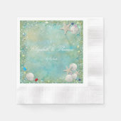 Mooi strand, Zanddollars, Zeester, Servetten (Voorkant)