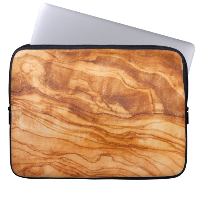 Mooi stuk hout laptop sleeve (Voorkant)
