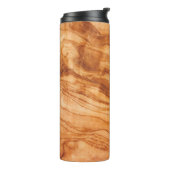 Mooi stuk hout thermosbeker (Gedraaid links)