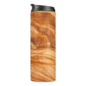 Mooi stuk hout thermosbeker (Geroteerd rechts)