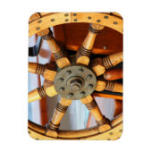 Mooi, Sturdy Wooden Ship's Wheel Magneet (Verticaal)