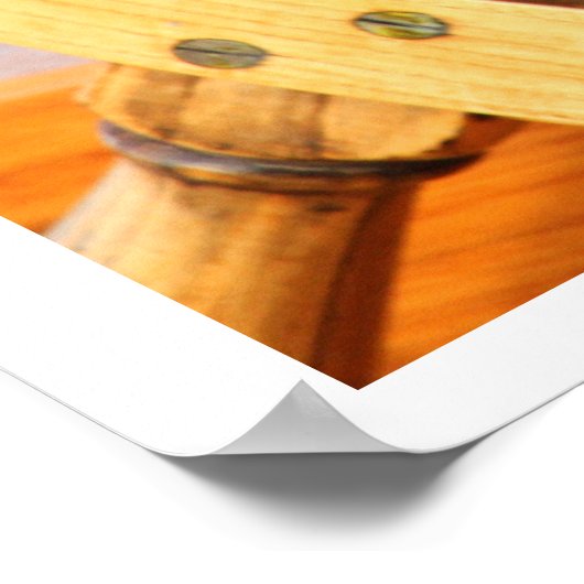 Mooi, Sturdy Wooden Ship's Wheel Poster (Hoek)