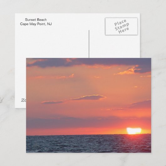 Mooi Sunset Beach, Cape May, NJ Briefkaart (Voorkant / Achterkant)