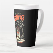 Mooi Surfer Girl Latte Mok (Rechterhoek)