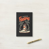 Mooi Surfer Girl Post-it® Notes (Op bureau)