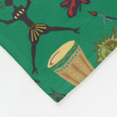 Mooi Symbolen-patroon Fleece Deken (Hoek)