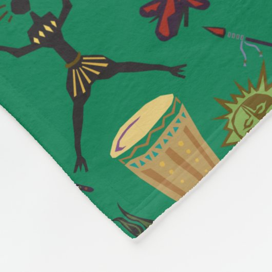 Mooi Symbolen-patroon Fleece Deken (Hoek)