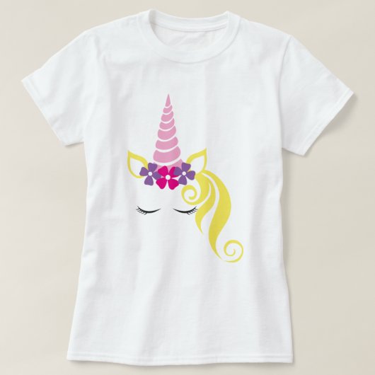 Mooi T-shirt met eenhoorn (Design voorkant)