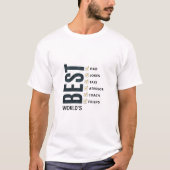 Mooi T-shirt voor Vader met Aanpasbare Checklist (Voorkant)