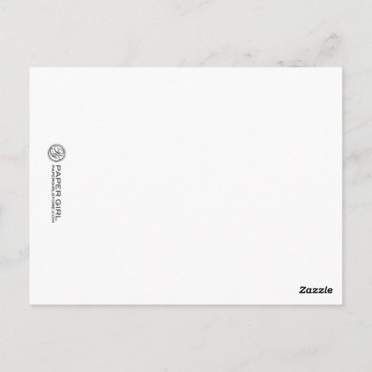 Mooi tabelnummer ( tekstkleur) briefkaart (Achterkant)