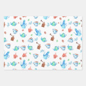 Mooi theepartij- en koffiepatronen inpakpapier vel (Voorkant 2)