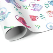 Mooi theepartijpatroon cadeaupapier (Rol Hoek)