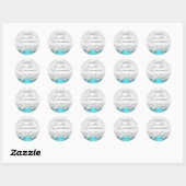 Mooi Tiara & Strikte Teal Quinceanera Sticker (Vel)