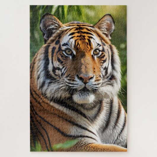 Mooi Tijger Profiel Legpuzzel (Verticaal)