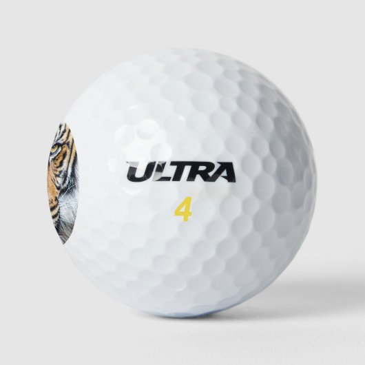 Mooi tijgergezicht golfballen (Logo)