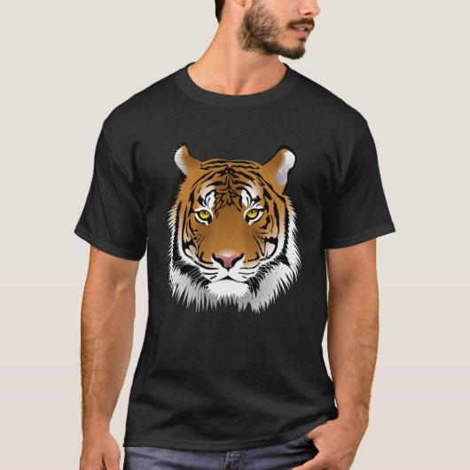 Mooi tijgergezicht t-shirt (Voorkant)