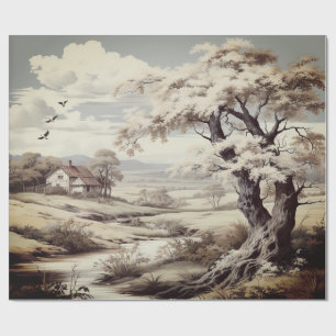 Mooi Toile de Jouy Country Boerderij Cadeaupapier