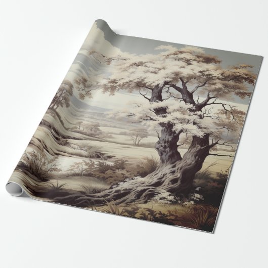 Mooi Toile de Jouy Country Boerderij Cadeaupapier (Uitgerold)