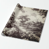 mooi toilet cadeaupapier (Uitgerold)