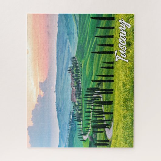 Mooi Toscane, Italië Legpuzzel (Verticaal)