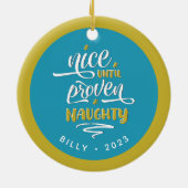 Mooi tot bewezen ondeugend keramisch cirkel Orname Ornament (Achterkant)