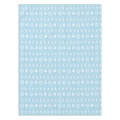 Mooi traditioneel kerst blauw trui patroon tafelkleed (Voorkant)