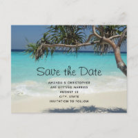 Mooi Tropical Ocean Paradise Save the Date