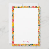 Mooi tropisch citrus botanisch patroon kaart (Voorkant)