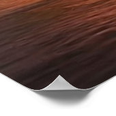 Mooi tropisch eilandje in de Stille Zuidzee Poster (Hoek)