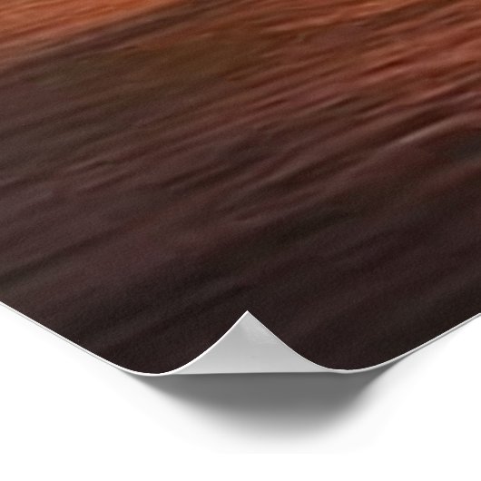 Mooi tropisch eilandje in de Stille Zuidzee Poster (Hoek)