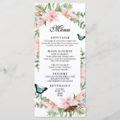 Mooi Tropisch Grens Huwelijksmenu Menu (Voorkant)