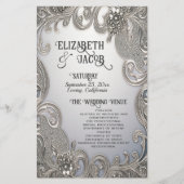 Mooi  trouwpapier blad (Voorkant)